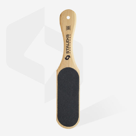 Râpe à pieds professionnelle en bois – Double grain 100/180