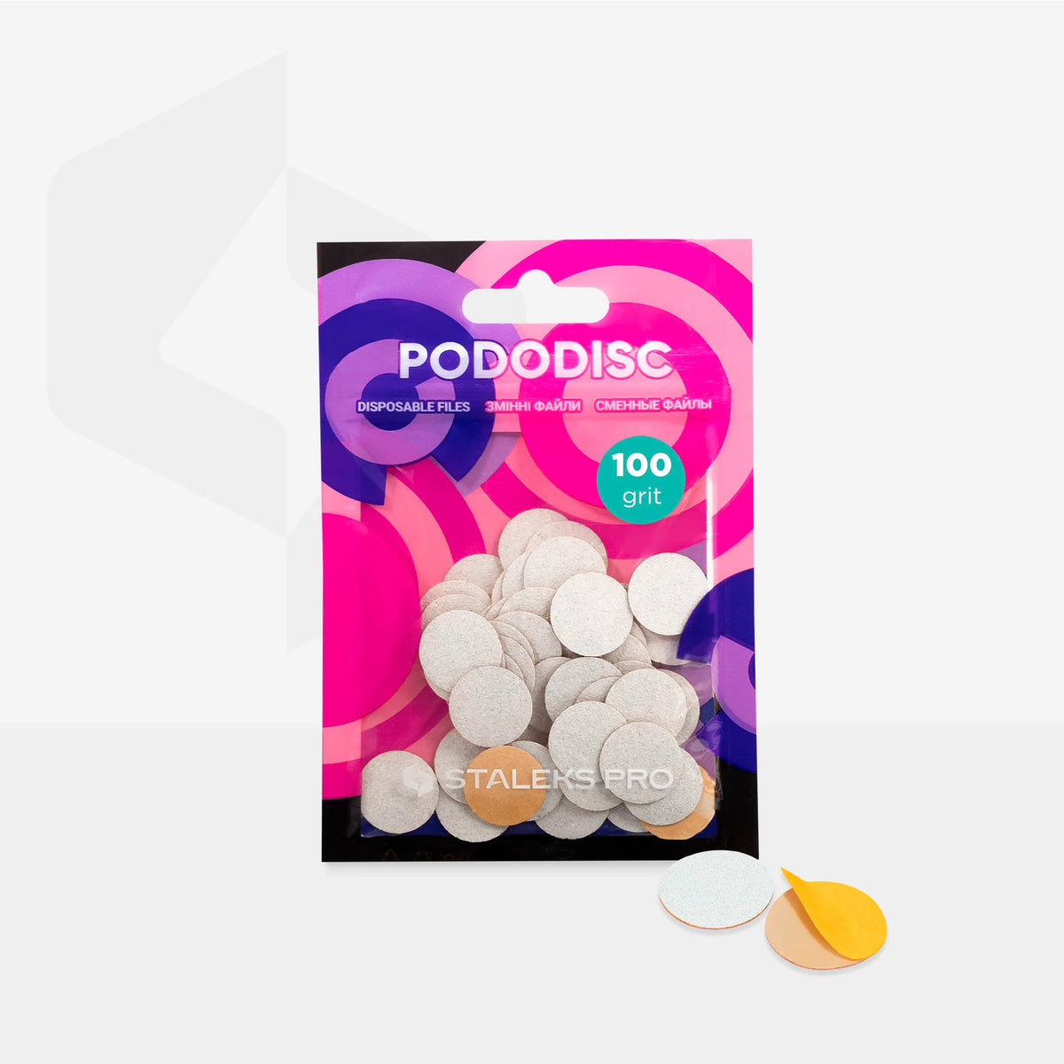 Recharges PODODISC STALEKS PRO S 15 mm – Grain 100 – 50 pièces