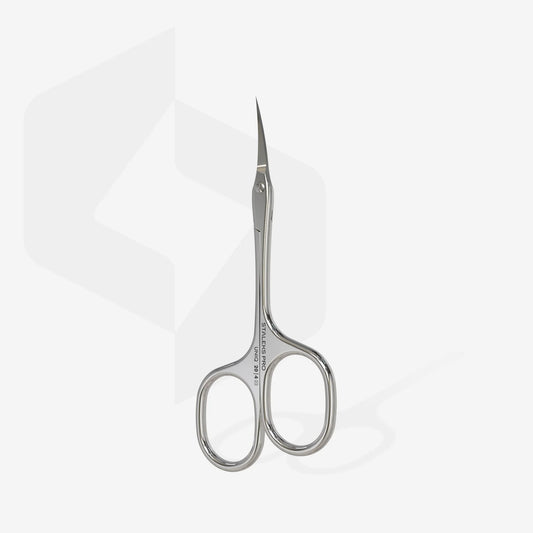 Ciseaux à cuticules professionnels asymétriques – Anneau gauche abaissé