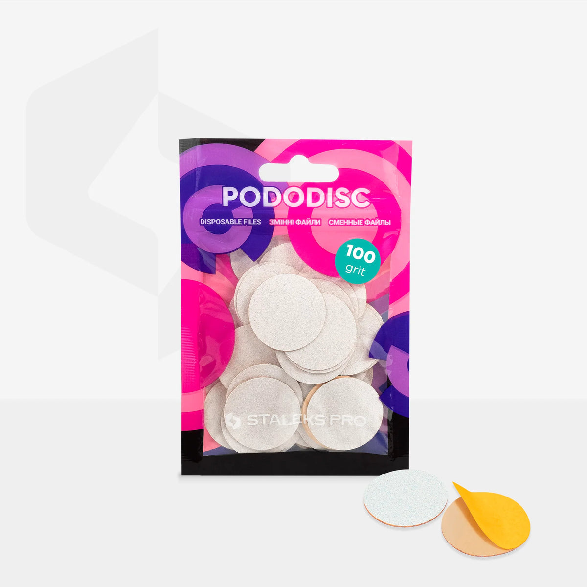 Recharges PODODISC STALEKS PRO L 25 mm – Grain 100 – 50 pièces