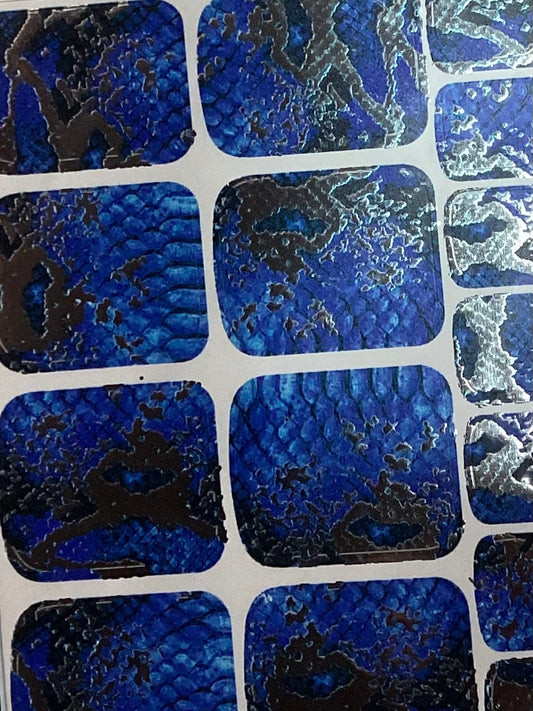 WRAP SERPENT BLEU