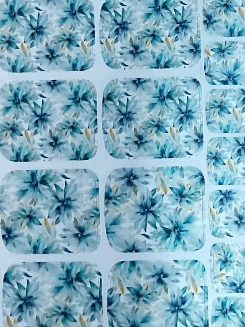 WRAP FLEURS BLEUES