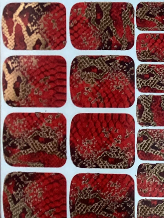 WRAP SERPENT ROUGE