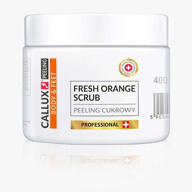 CALLUX – Gommage Mains, Pieds & Corps Fresh Orange 400 g