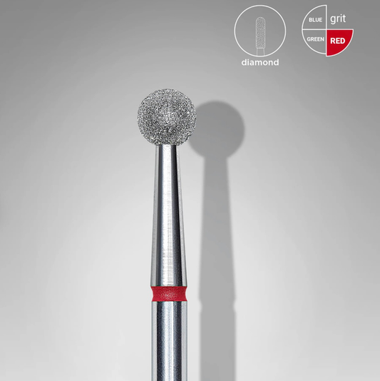 FORÊT À ONGLE DIAMANTÉ, « BOULE » ROUGE 4mm - STALEKS PRO