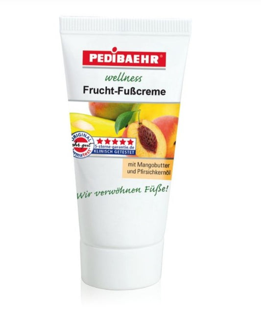 PEDIBAEHR – Crème Pieds Fruitée Wellness Mangue & Pêche – 30 ml
